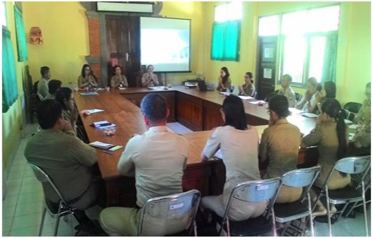RAPAT PEMBINAAN SOSIALISASI POS UKK DARI DINAS KESEHATAN PROVINSI PADA PETUGAS UKK DI PUSKESMAS SE-KABUPATEN BANGLI