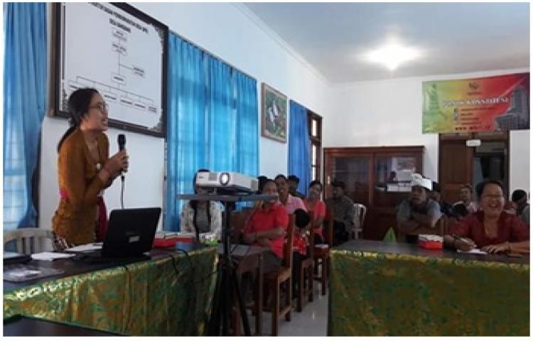 RAPAT SOSIALISASI/ VERIFIKASI STBM DI DESA BANGBANG TAHUN 2019 YANG DILAKSANAKAN OLEH DINAS KESEHATAN KABUPATEN BANGLI SEKSI KESEHATAN LINGKUNGAN